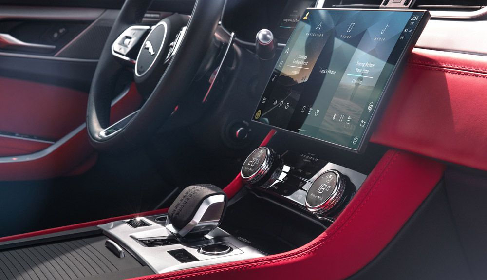 Interior del nuevo Jaguar F-Pace 2021