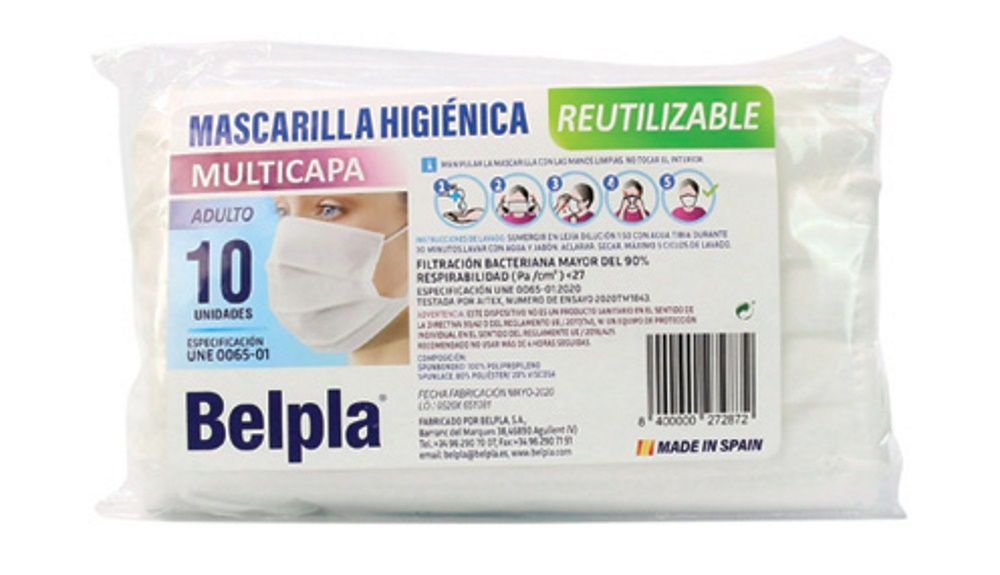 La mascarilla reutilizable de Consumo, la mejor según la OCU La mascarilla reutilizable de Consumo, la mejor según la OCU