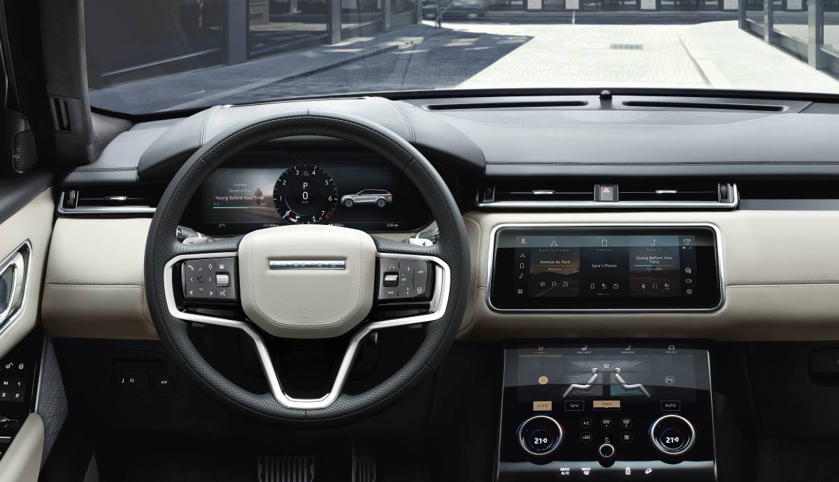 El interior del Range Rover Velar 2021