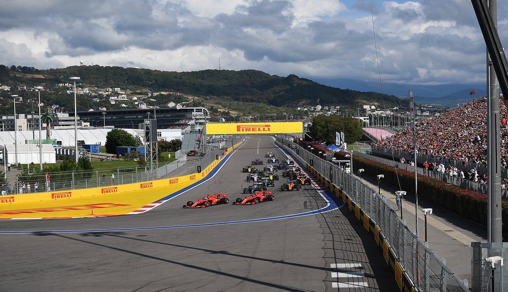 Salida del GP de Rusia de 2019