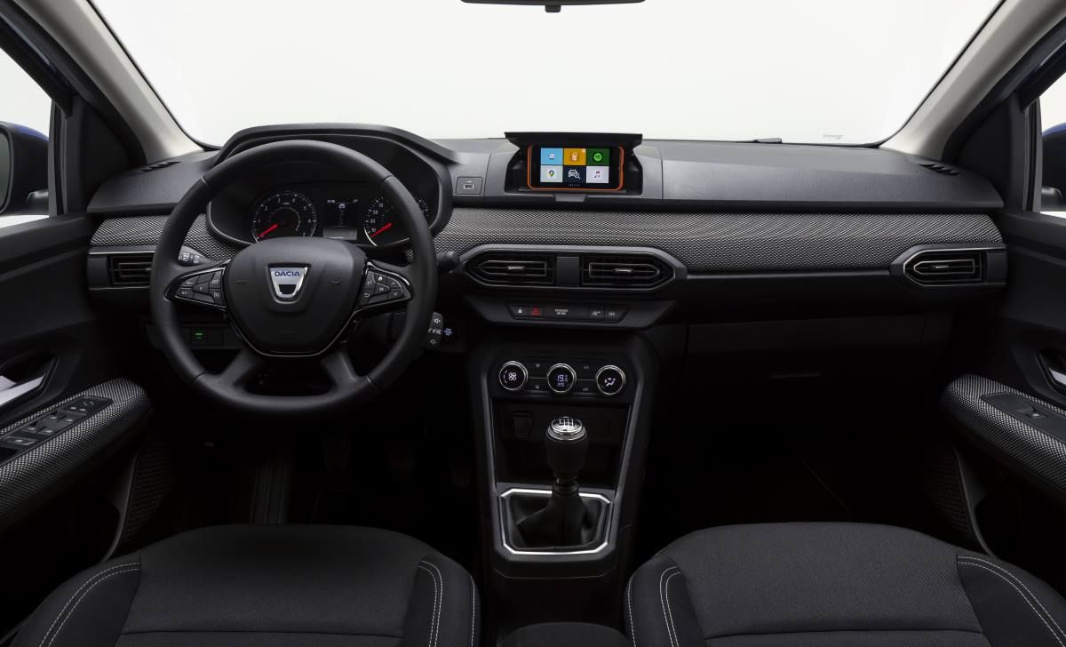 El interior del Dacia Sandero 2021