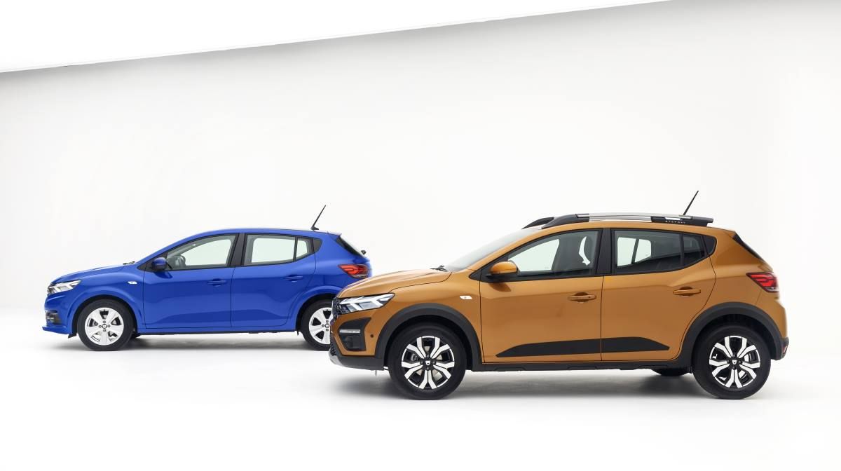 Siluetas de los Dacia Sandero y Sandero Stepway 2021