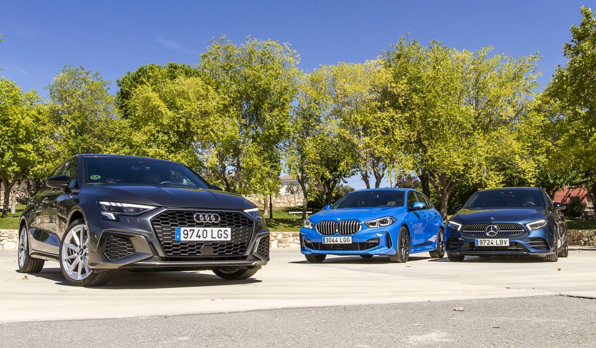 Audi A3, BMW Serie 1 y Mercedes Clase A con motores diésel 3