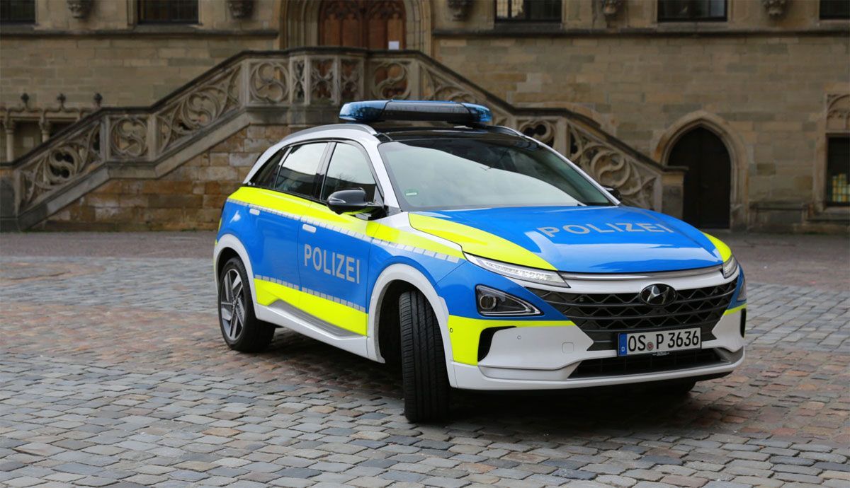 El Hyundai Nexo, protagonista en diferentes flotas policiales por Europa. El Hyundai Nexo, protagonista en diferentes flotas policiales por Europa.