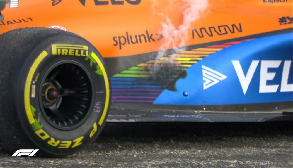 Abandono de Lando Norris Abandono de Lando Norris