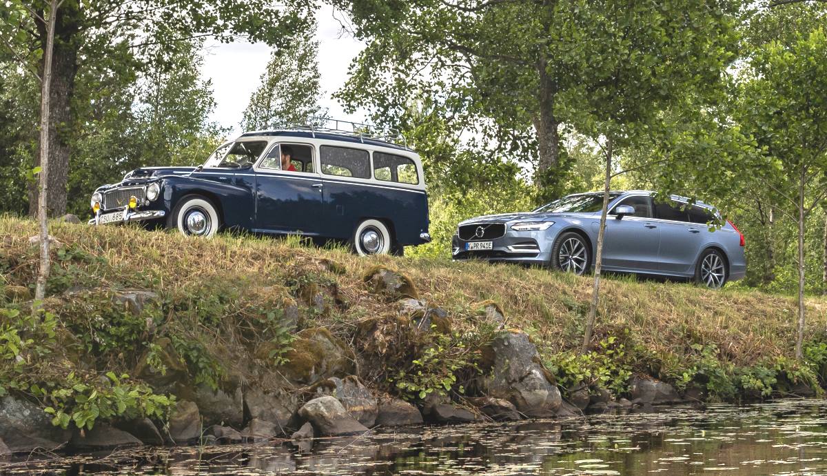 Volvo 445 Duet y Volvo V90 T8