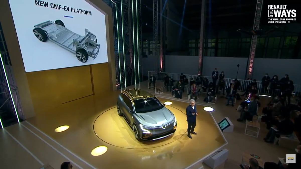 El Renault Mégane eVISION, durante la presentación oficial