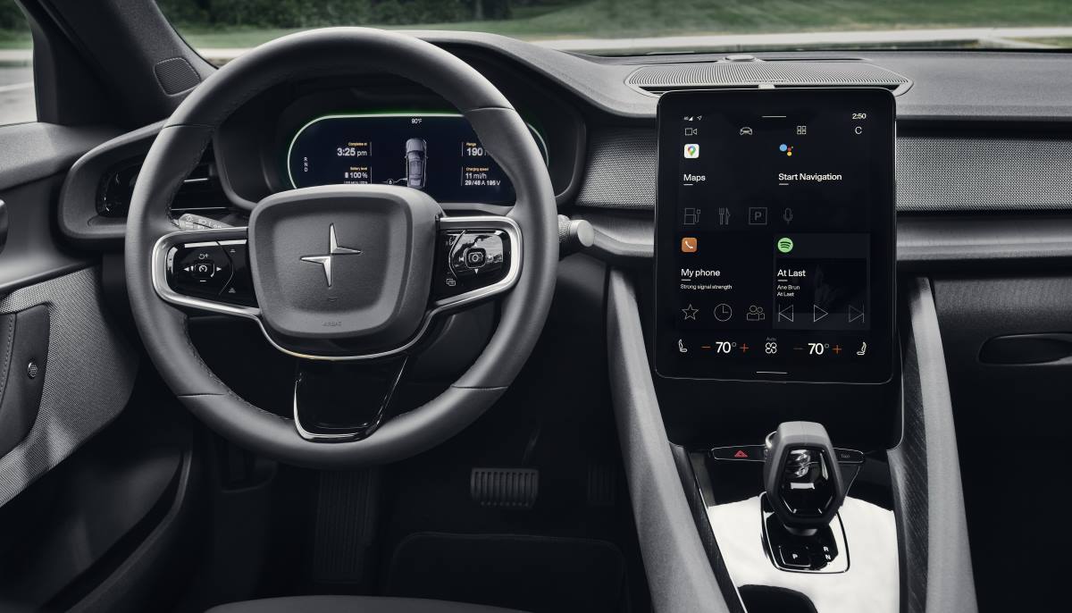 El interior del Polestar 2