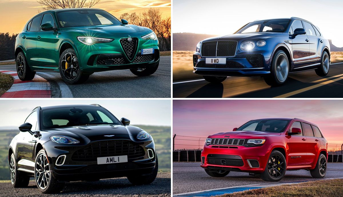 Los 10 SUV más rápidos que puedes comprar.
