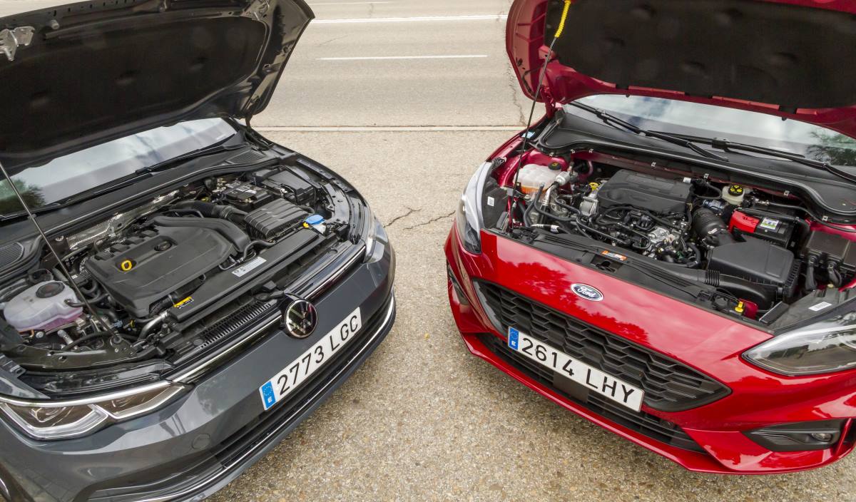 Ford Focus 1.0 Ecoboost MHEV vs VW Golf 1.5 eTSI 3