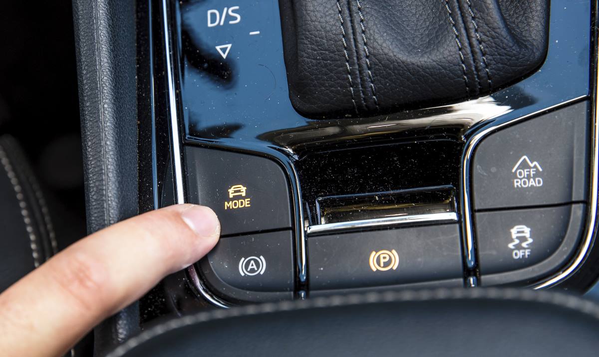 Uno de los detalles del interior del Skoda Kodiaq Scout 2.0 TSI