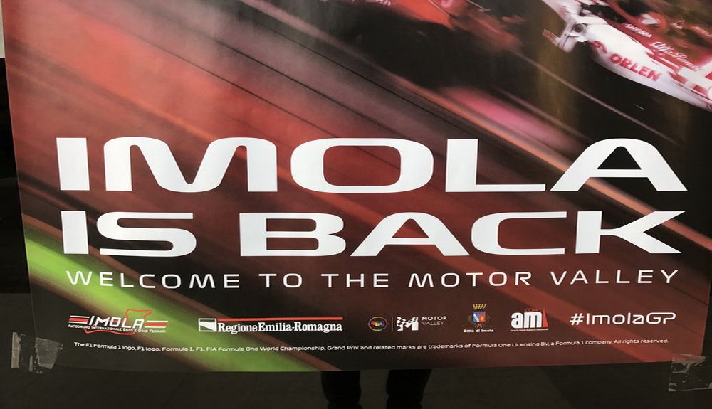 Cartel del GP de Emilia Romagna de este fin de semana en el circuito de Imola