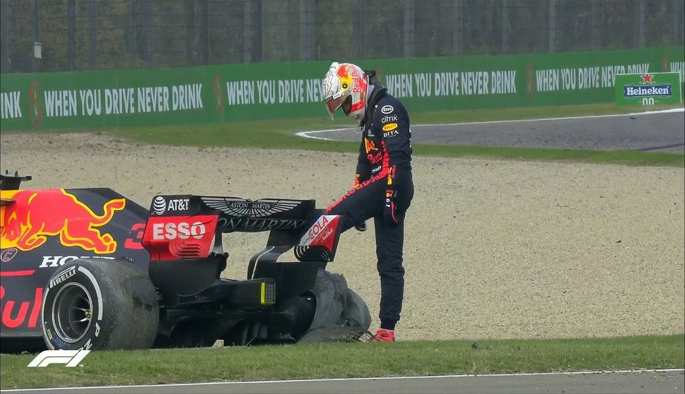 Max Verstappen abandonó en carrera Max Verstappen abandonó en carrera