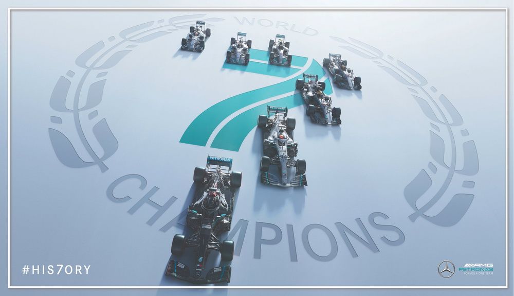 7 títulos consec utivos para Mercedes en F1