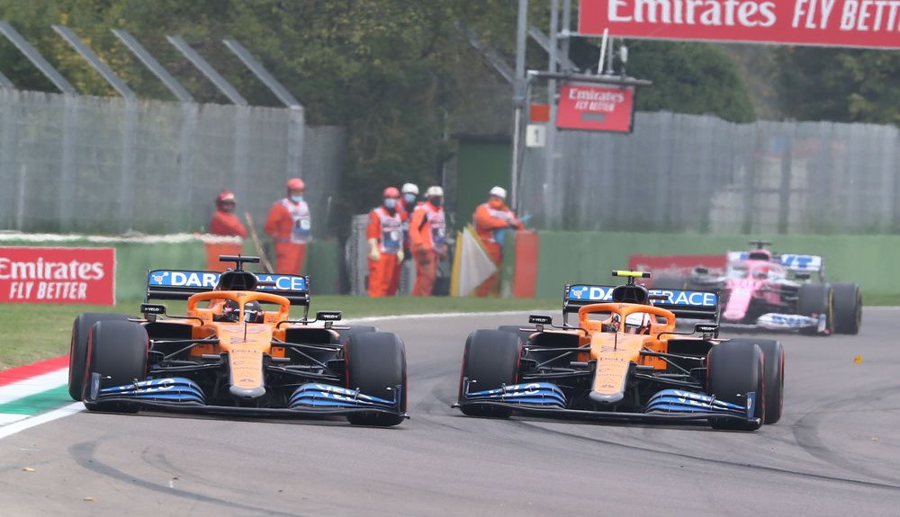 Sainz por delante de Norris en carrera