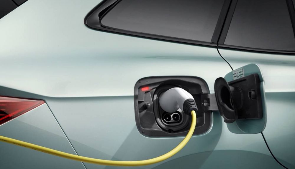La toma de carga eléctrica en el Skoda Enyaq iV 2021 La toma de carga eléctrica en el Skoda Enyaq iV 2021