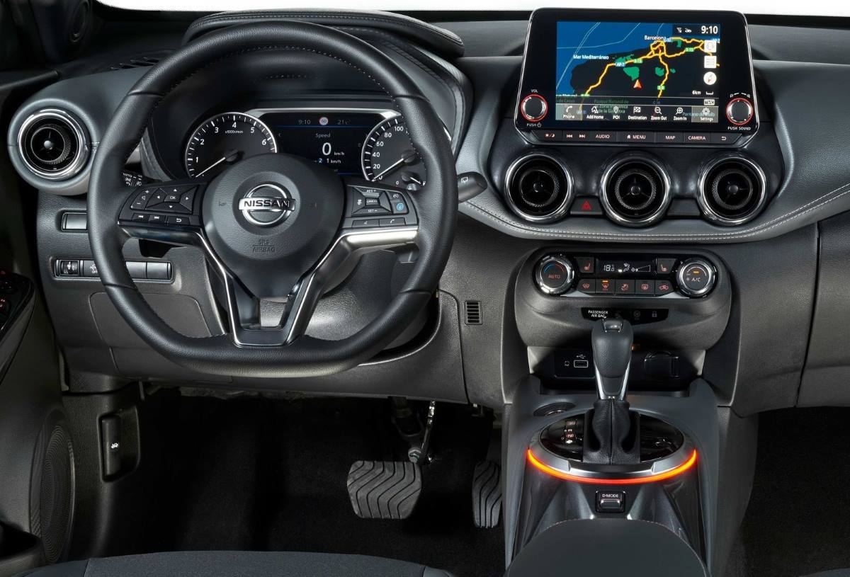 El interior del Nissan Juke 2020