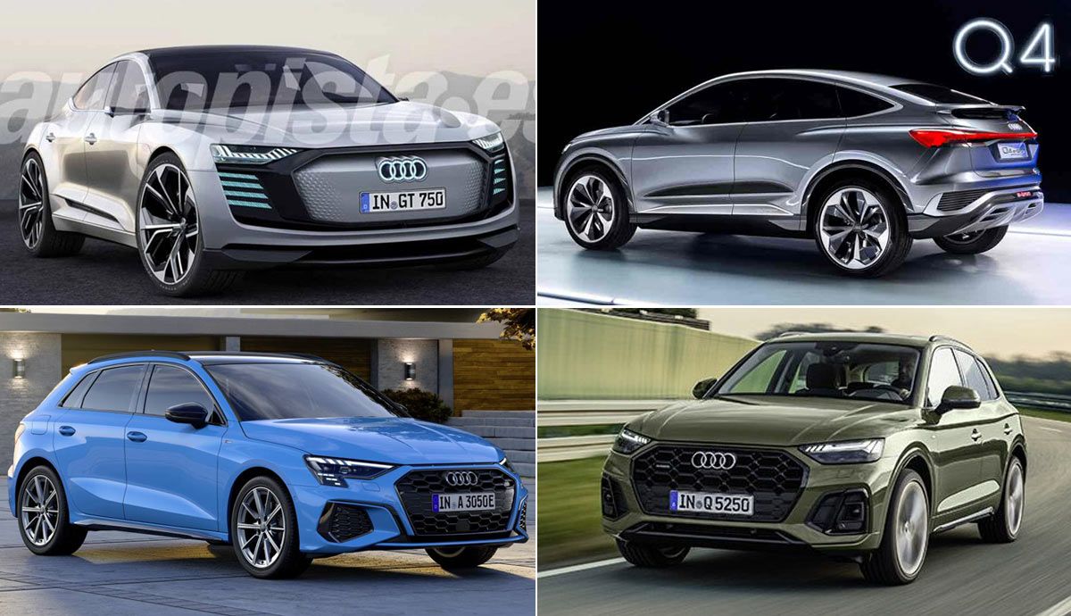 Los eléctricos e híbridos enchufables del futuro más inminente de Audi.