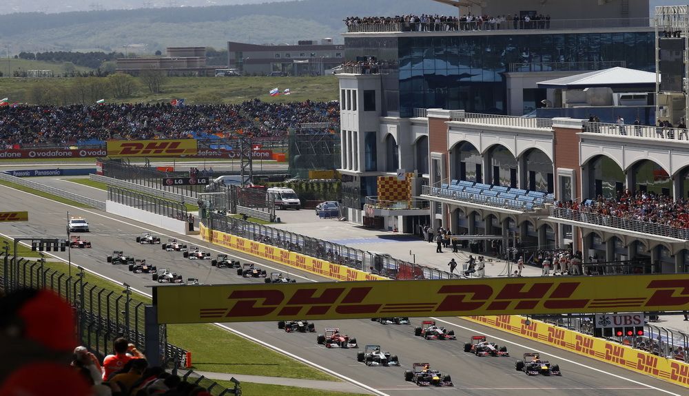 Salida del GP de Turquía de 2011