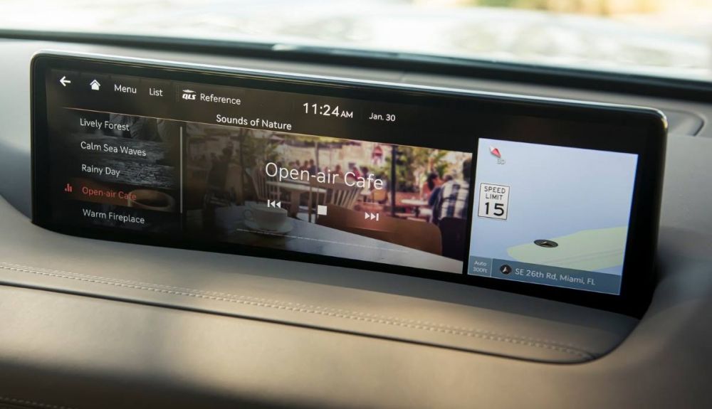 La pantalla del sistema multimedia Nvidia en el Genesis GV80