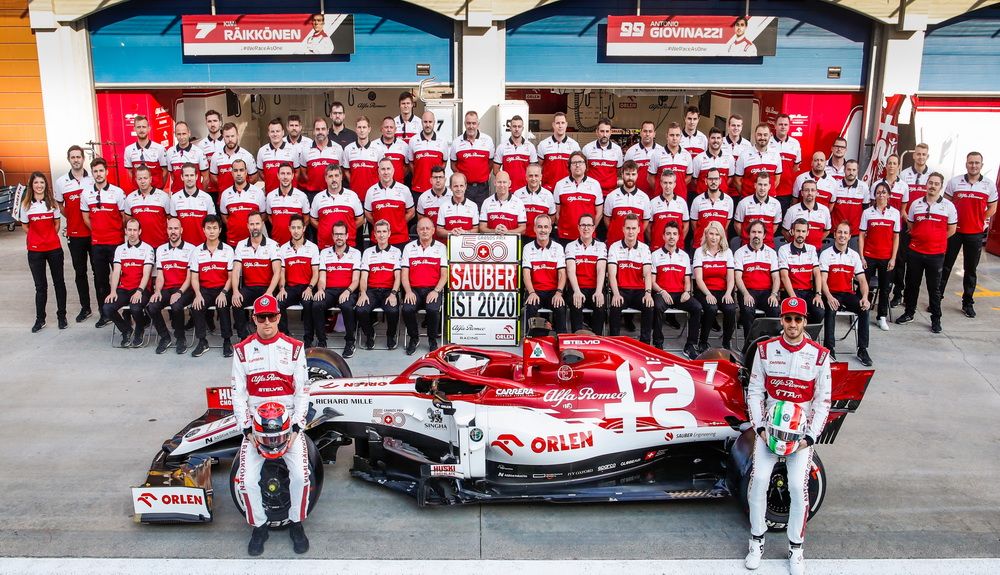 La escudería Alfa Romeo, antes Sauber, celebra su 500 GP
