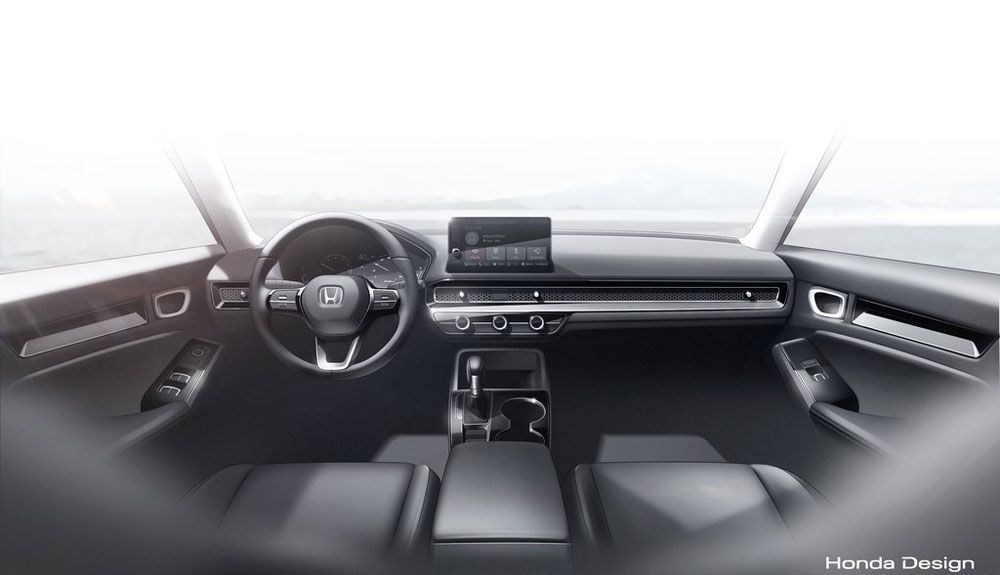 El interior del Honda Civic 2022 es ahora mucho más minimalista