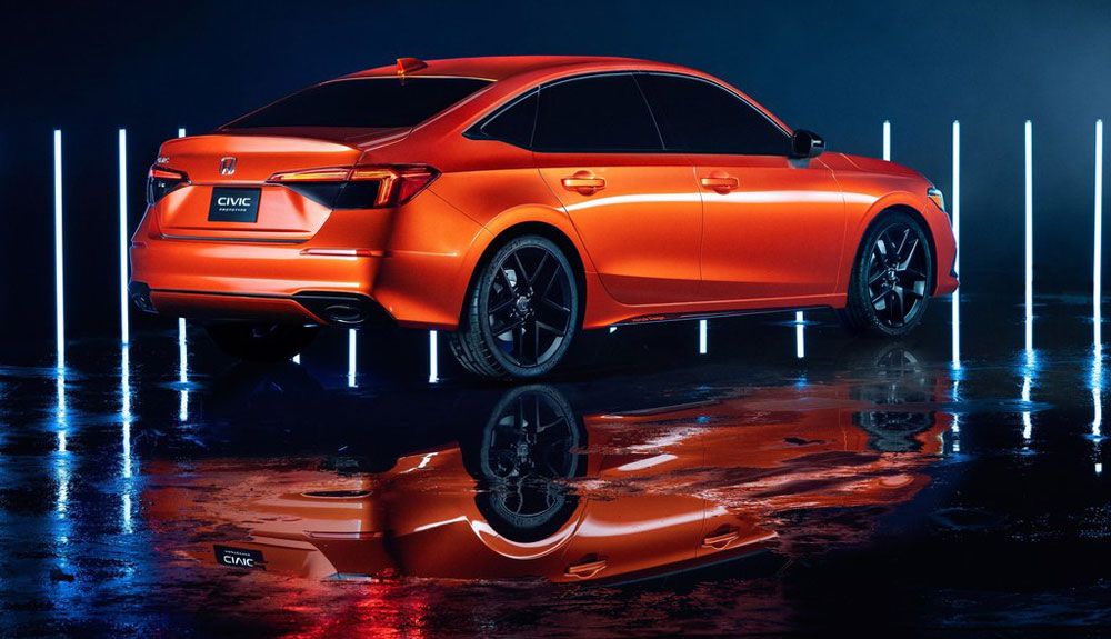 Las formas traseras del Honda Civic 2022 son mucho más clásicas