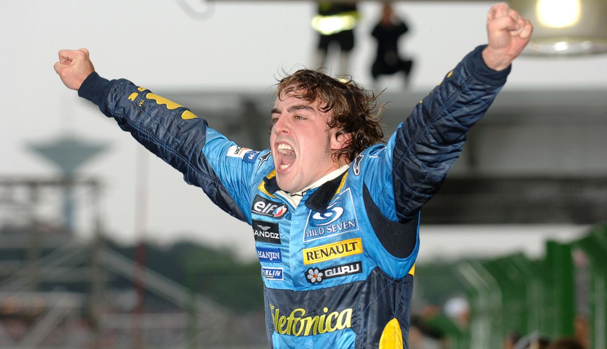 Fernando Alonso, campeón en 2005 y 2006.