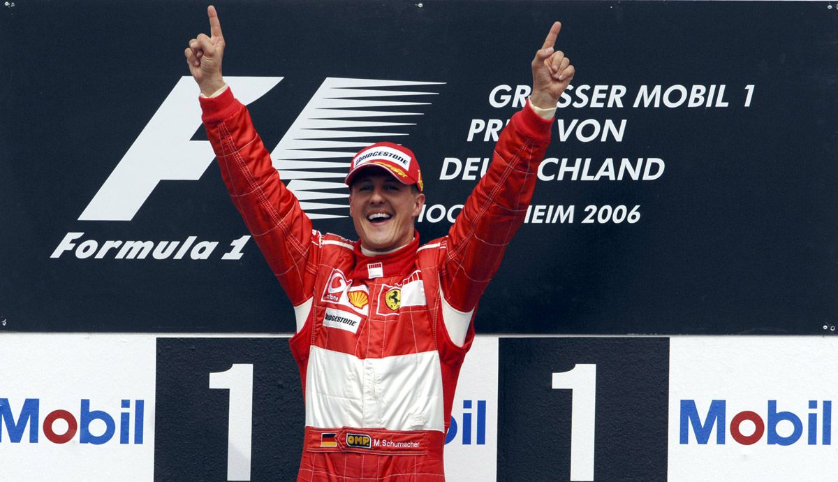Michael Schumacher, campeón en 1994, 1995, 2000, 2001, 2002, 2003 y 2004.