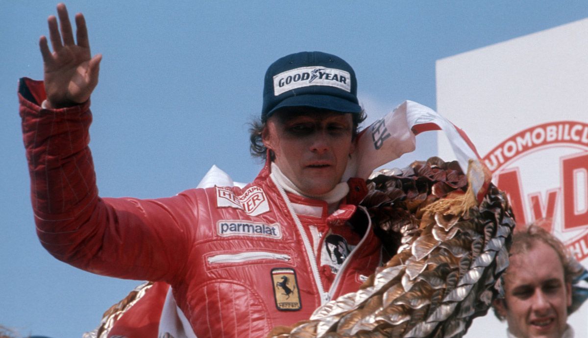 Niki Lauda, campeón en 1975, 1977 y 1984.