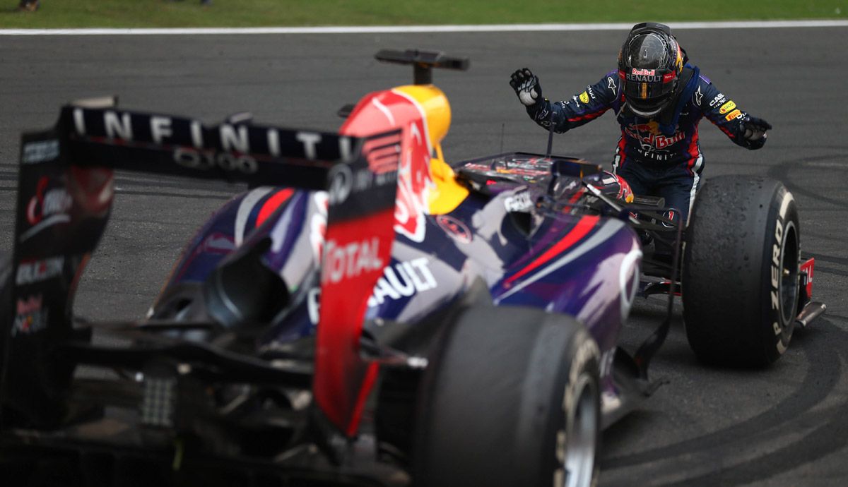 Sébastian Vettel, campeón en 2010, 2011, 2012 y 2013.