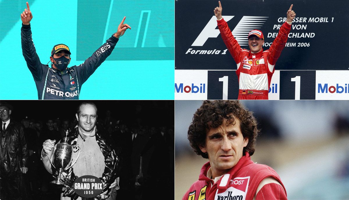 Los pilotos con más mundiales de Fórmula 1 de la historia. Fotos: imago/DPPI