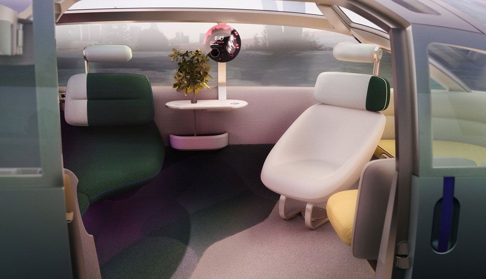 El interior del Mini Vision Urbanaut puede transformarse en una sala de estar
