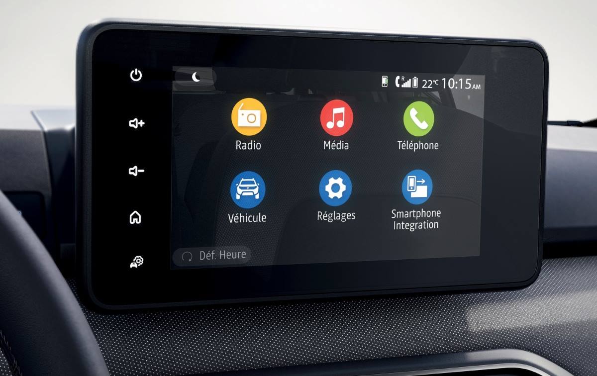 Pantalla del nuevo sistema multimedia del Dacia Sandero 2021