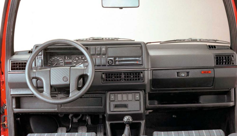 Interior del Volkswagen Golf GTI Mk1.