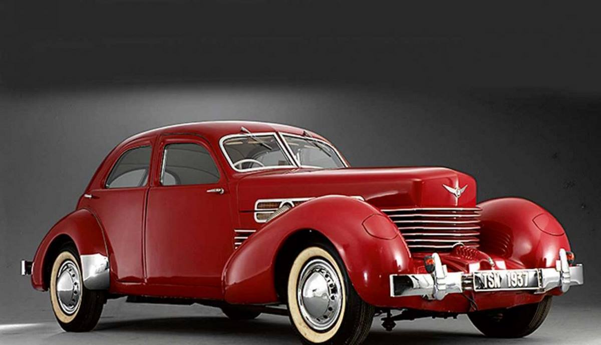 Cord 810 Phaeton del guitarrista Jimmy Page en su imagen frontal