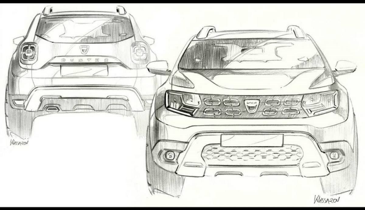 Bocetos del Dacia Duster