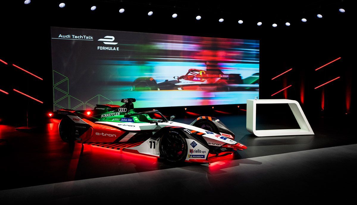 Nuevo Audi e-tron F07 para el Mundial de Fórmula E. Nuevo Audi e-tron F07 para el Mundial de Fórmula E.