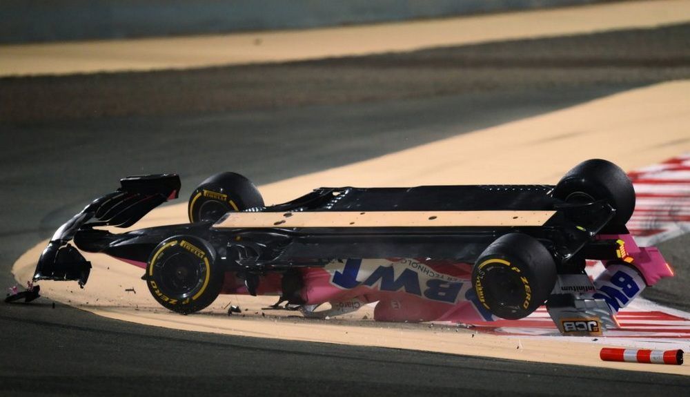 Espectacular accidente de Lance Stroll Espectacular accidente de Lance Stroll