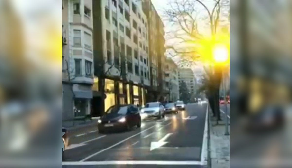 Radar descontrolado en Lleida. Fuente: SocialDrive.
