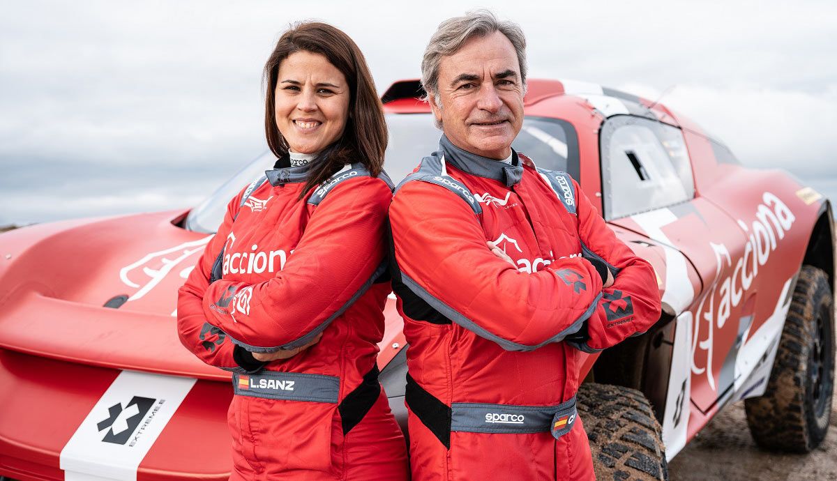 Carlos Sainz y Laia Sanz correrán juntos la Extreme E en 2021.