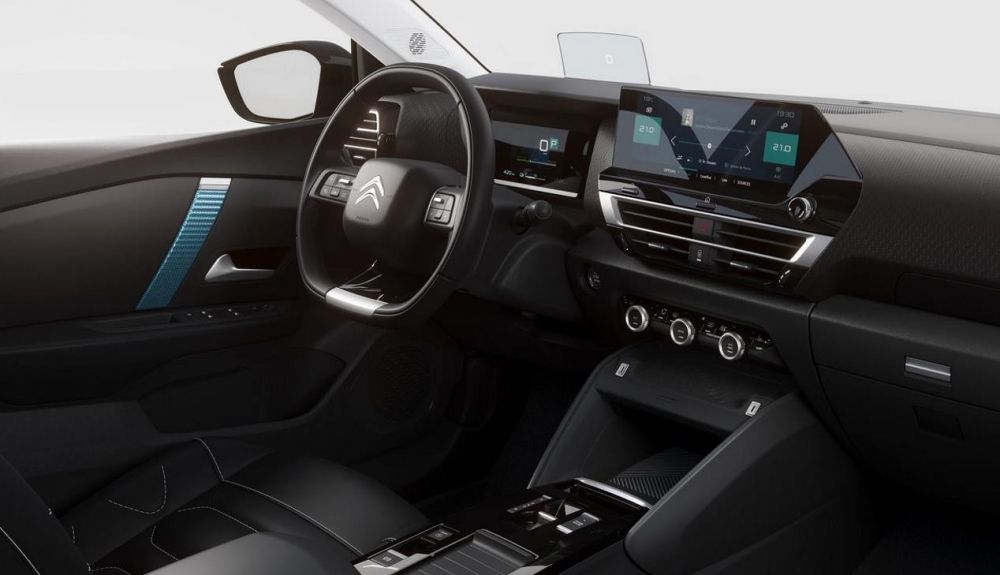 Interiro del Citroën ë-C4.