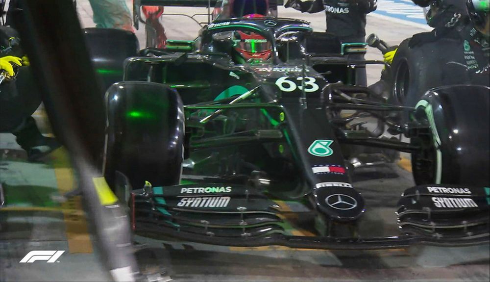 Pit stop de George Russell Pit stop de George Russell