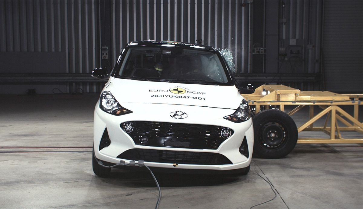 Hyundai i10, tres estrellas Euro NCAP.