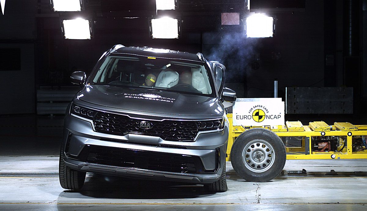 Kia Sorento, cinco estrellas Euro NCAP.