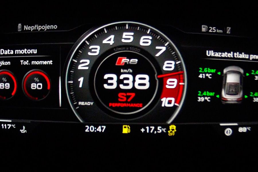 Autobahn Límite de velocidad Audi RS7