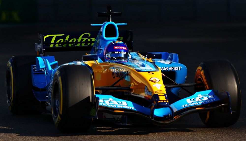 Fernando Alonso rodó con el Renault R25