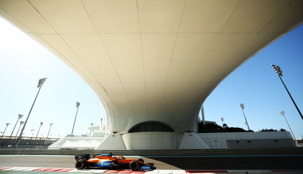Carlos Sainz el viernes en el circuito de Yas Marina de Abu Dabi