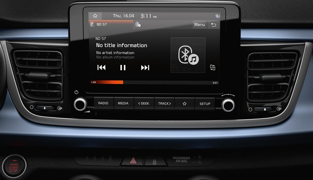 Kia Rio pantalla