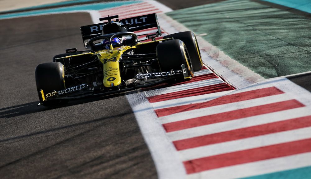 Fernando Alonso marcó el mejor tiempo en el test de Abu Dabi